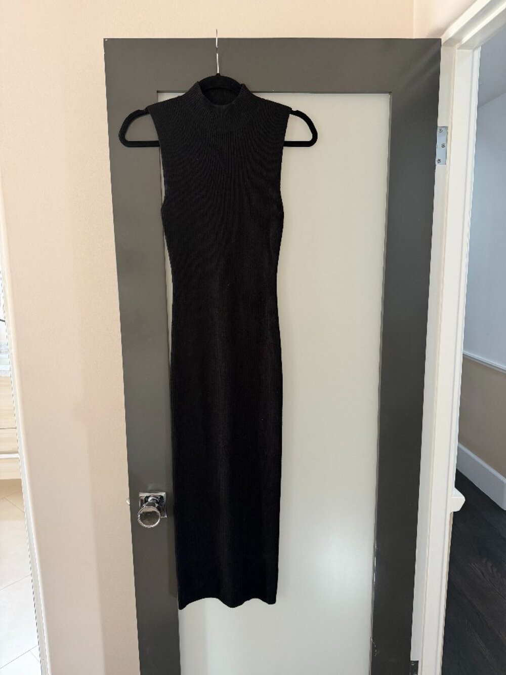 Theory Ribbed Sleeveless Sweater Dress (small)